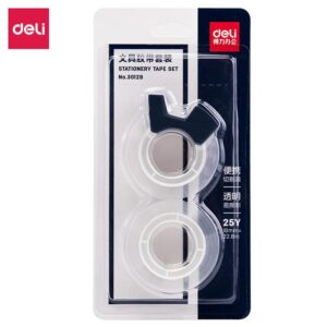 Deli stationery tape with cutter