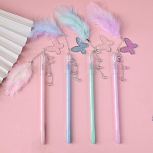 Fancy butterfly feather pen