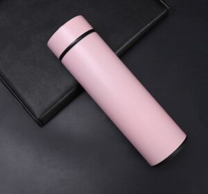 LED temperature display flask