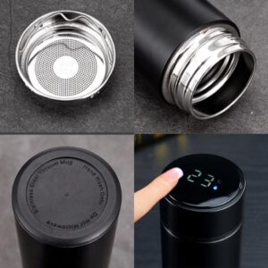 LED temperature display flask