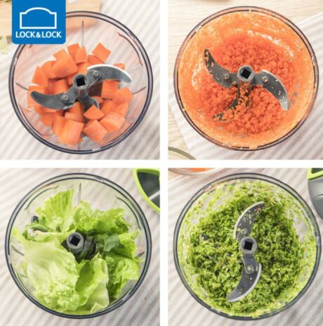 Pull string food chopper
