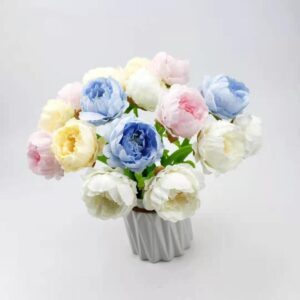 Peony flower gel pen