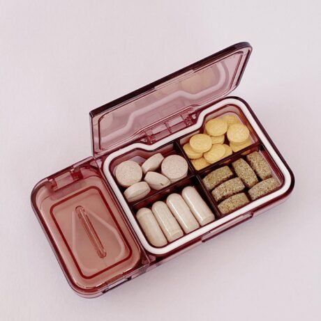 Pill cutter box