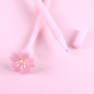 Fancy silicone pen cherry blossom flower