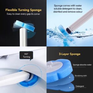 Disposable toilet bowl brush
