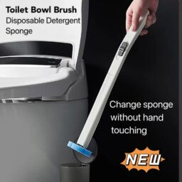 Disposable toilet bowl brush