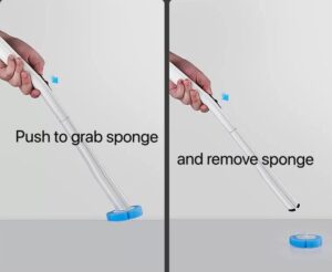 Disposable toilet bowl brush