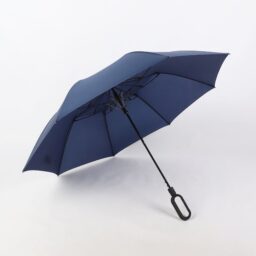 Umbrella with carabiner handle